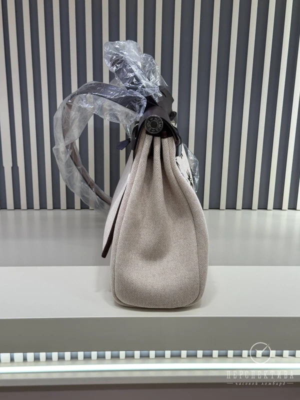 Hermès Herbag Zip 31 hobnailed bag ébène / écru / beige H085131CKAB 9