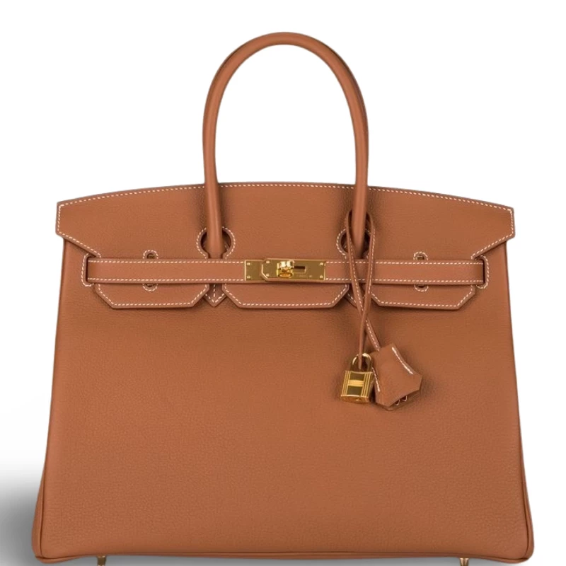 BIRKIN RETOURNE 35 VEAU TOGO GOLD PHW