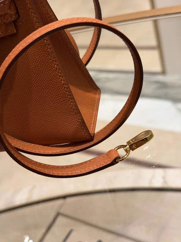 Hermès KELLY MINI TOUCH 20 ALLIGATOR MATTE  / VEAU MADAME GOLD GHW K20TOUCH 4