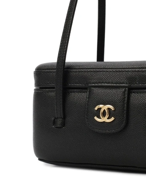 Chanel Long Vanity with Leather Strap Black AP5067-B2320-491305 4