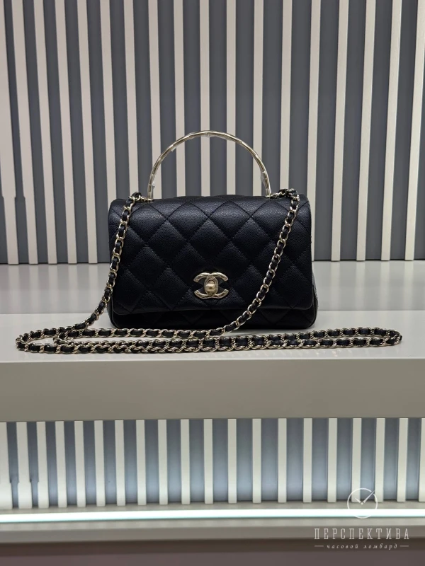 Chanel 25S Black Caviar Quilted Coco Crush AS5554 7