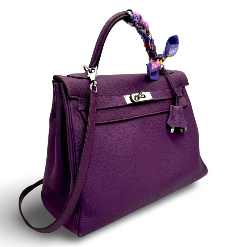 Hermès KELLY RETOURNE 32 TOGO ANEMONE PHW K32TA 4