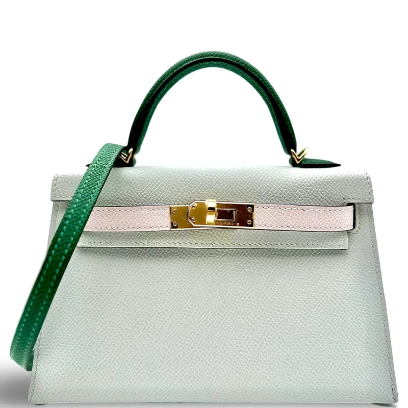 Hermès KELLY 20 MINI TRICOLOR VEAU EPSOM PHW K20TRICOLOR