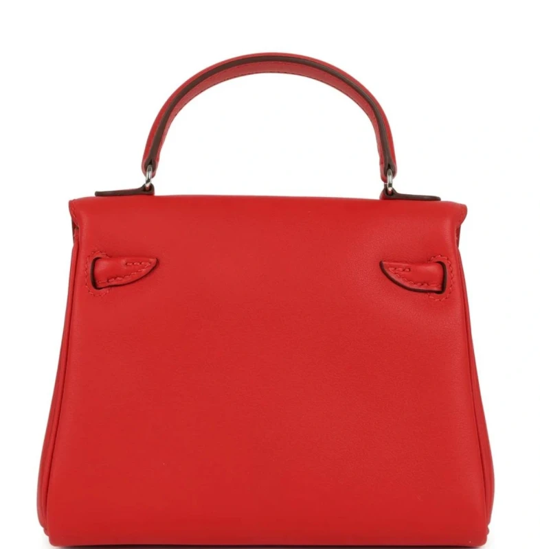 Hermès KELLY DOLL VEAU SWIFT ROUGE RADIEUX PHW Kdoll 5