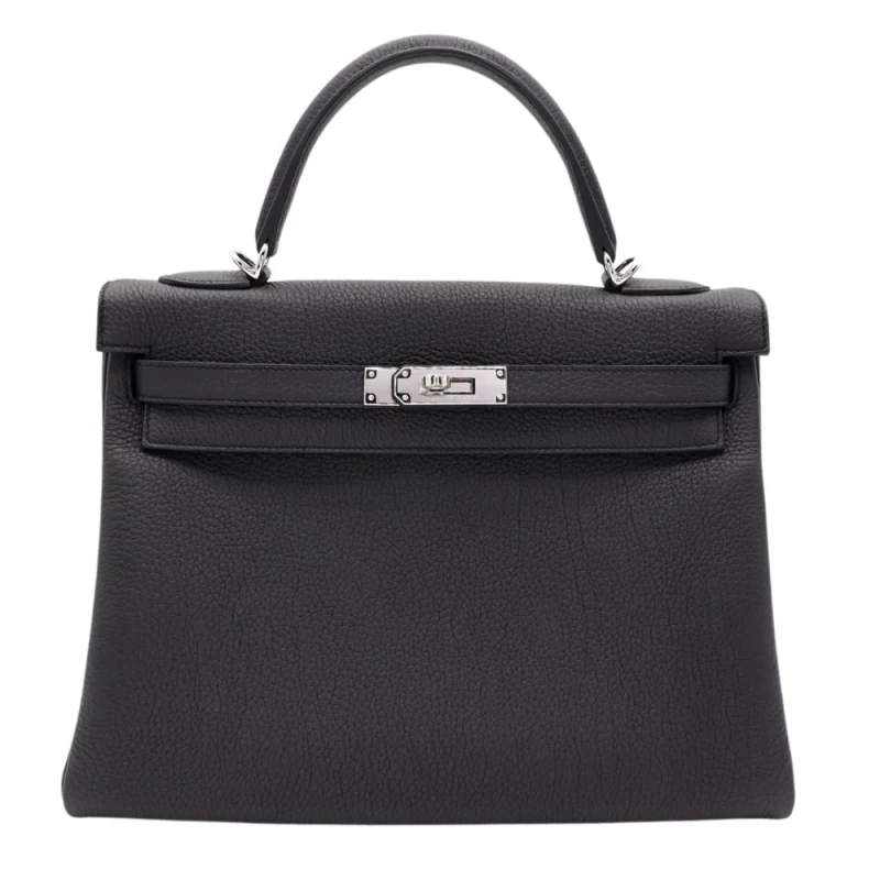 KELLY RETOURNE 32 VEAU TOGO NOIR PHW