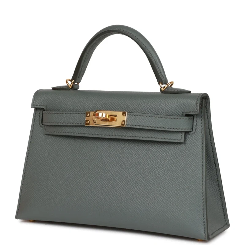 Hermès KELLY 20 MINI VEAU EPSOM VERT AMANDE GHW K20EVM 3