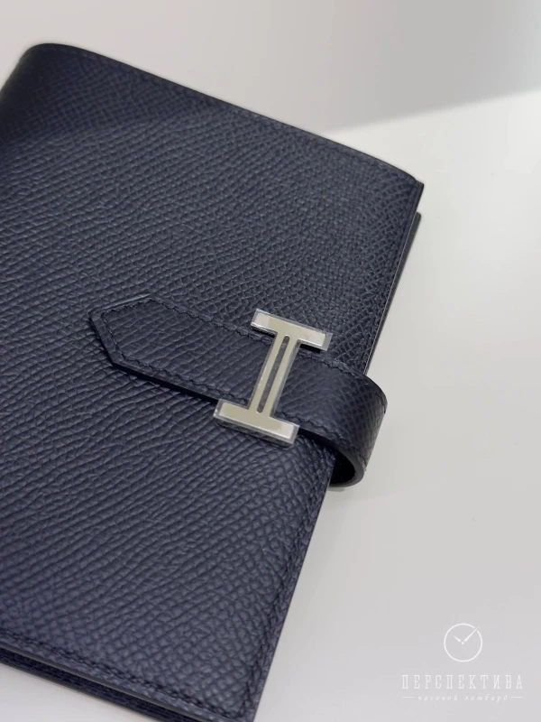 Hermès BEARN COMPACT WALLET EPSOM NOIR PHW H082875CC 6