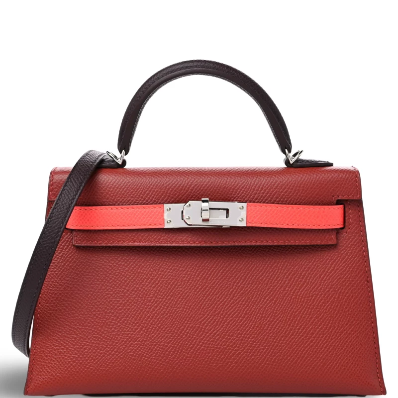 Hermès KELLY 20 MINI TRICOLOR VEAU EPSOM PHW K20TRICOLOR