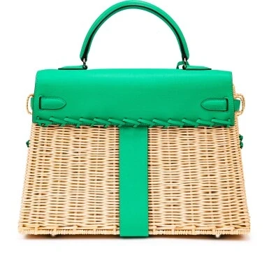 Hermès KELLY PICNIC 35 VEAU SWIFT / OCIER MENTHE PHW K35Picnic 5