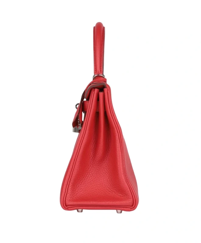 Hermès SAC KELLY RETOURNE 25 VEAU CHERI ROUGE RADIEUX K25VSR 5