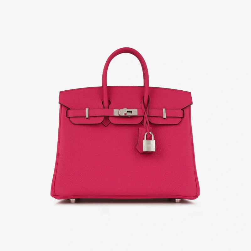 Hermès BIRKIN 25 VEAU TOGO ROSE MEXICO PHW B25TRM 2