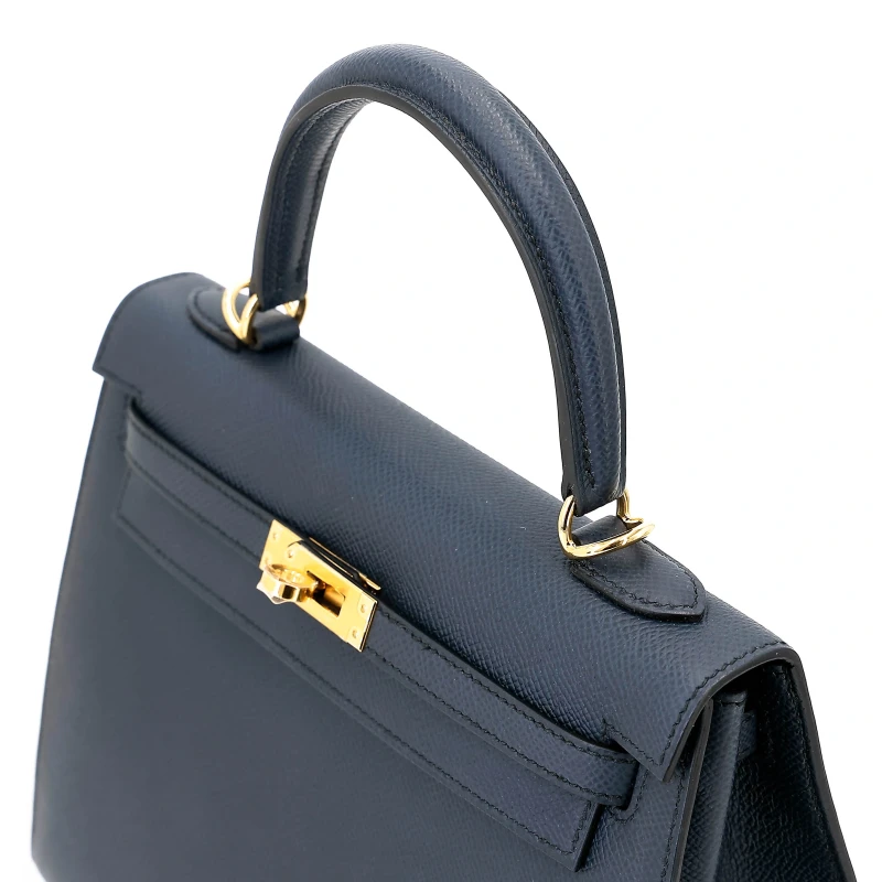 Hermès KELLY II 25 VEAU EPSOM BLEU INDIGO GHW KELLY II 25 VEAU EPSOM BLEU INDIGO 3