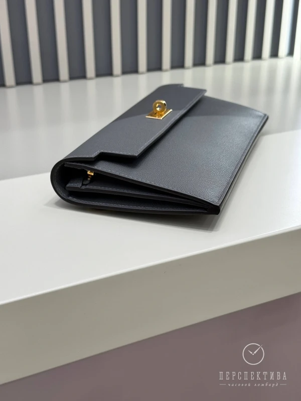 Hermès Kelly Pocket Long Wallet Veau Madame Gris Meyer H084940CC0L 8