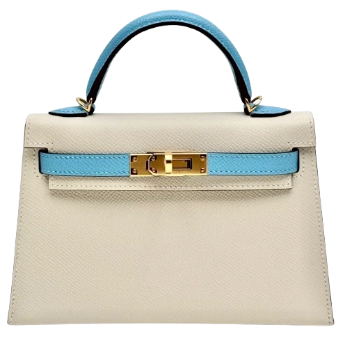 KELLY 20 MINI HSS VEAU EPSOM CRAIE/CELESTE GHW