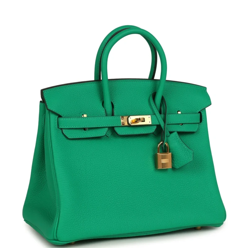 Hermès BIRKIN 25 VEAU TOGO MENTHE GHW B25TM 2