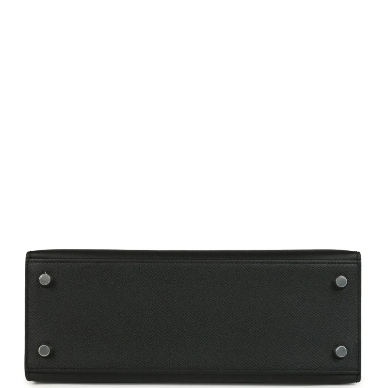 Hermès KELLY SELLIER 25 VEAU EPSOM NOIR PHW K25EN 5
