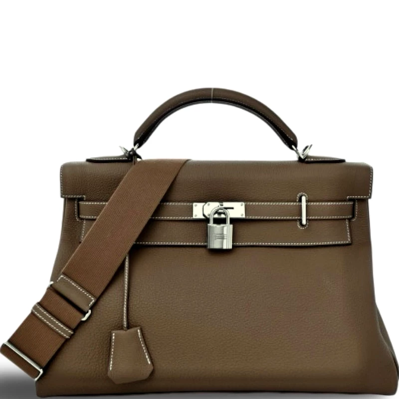 Hermès KELLY MAXI VOYAGE 42 VEAU TOGO ETOUPE PHW KM42TC