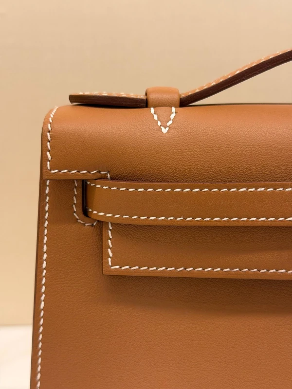 Hermès KELLY POCHETTE VEAU SWIFT GOLD PHW KPSG 7