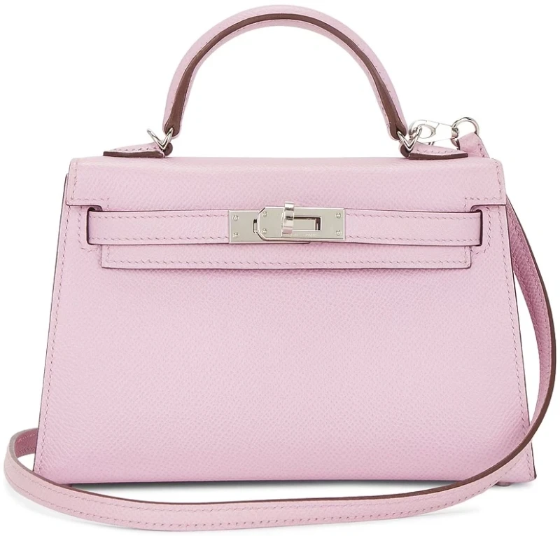 Hermès KELLY 20 MINI VEAU EPSOM MAUVE SYLVESTRE K20EM 1