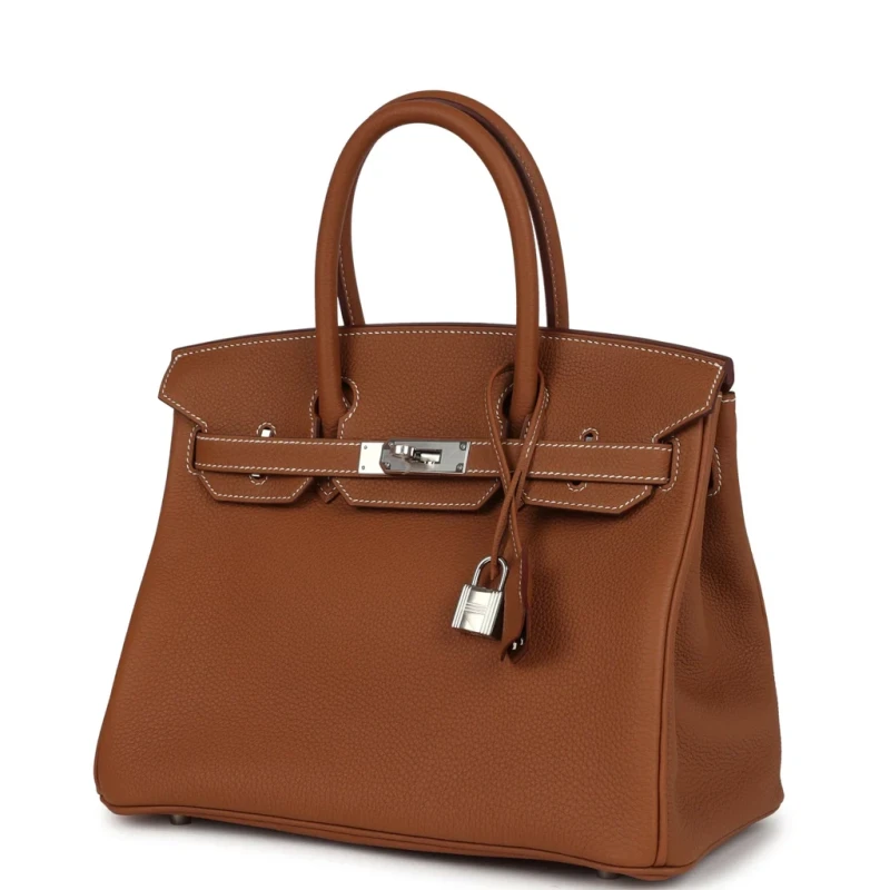 Hermès BIRKIN 30 VEAU TOGO GOLD PHW B30TG 4