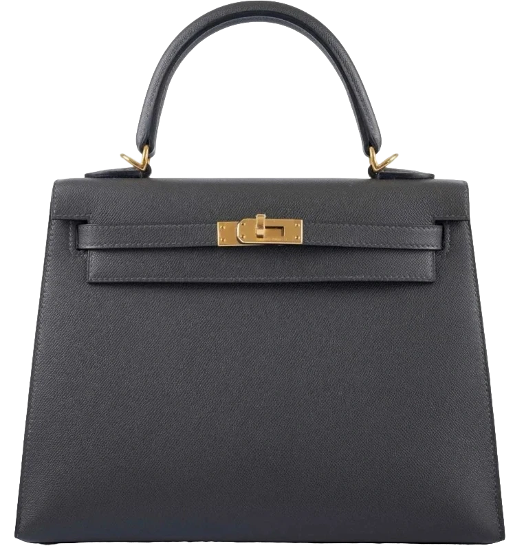 Hermès Kelly Sellier 28 Veau Madame / Graphite H080137CC 1