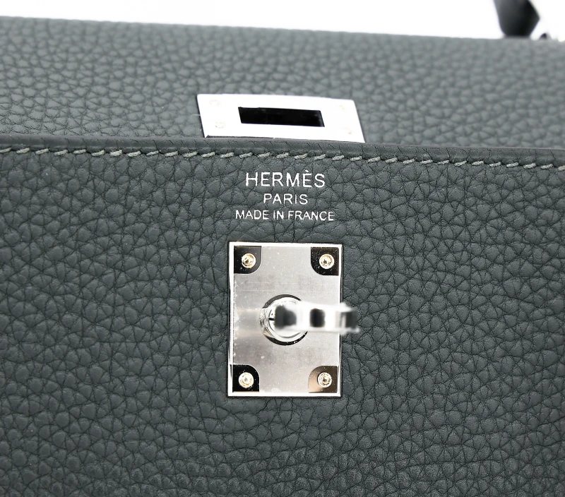Hermès KELLY RETOURNE 2 STRAP 25 VEAU TOGO VERT FONCE PBHW K25TVF 6
