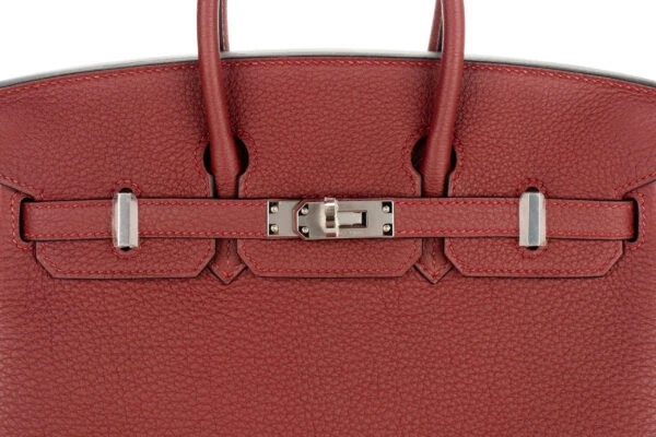 Hermès BIRKIN 25 VEAU TOGO ROUGE H GHW B25TRH 6