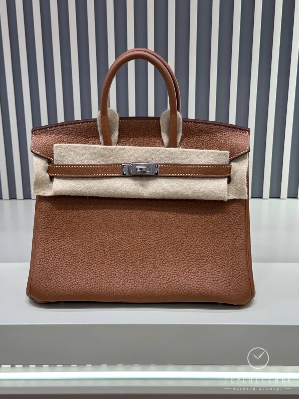 Hermès BIRKIN 25 TOGO GOLD PHW B25TG 2