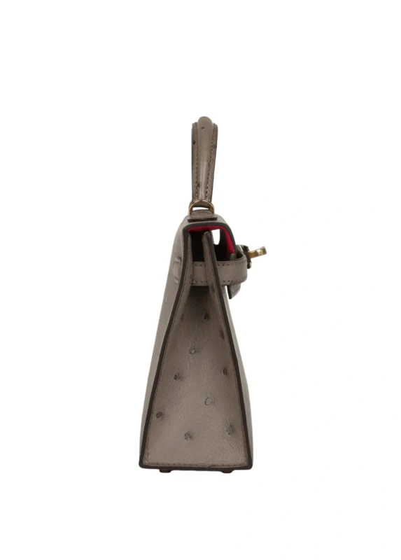 Hermès KELLY SELLIER HSS 20 OSTRICH GRIS TOURTERELLE PBHW H557703CZ 5