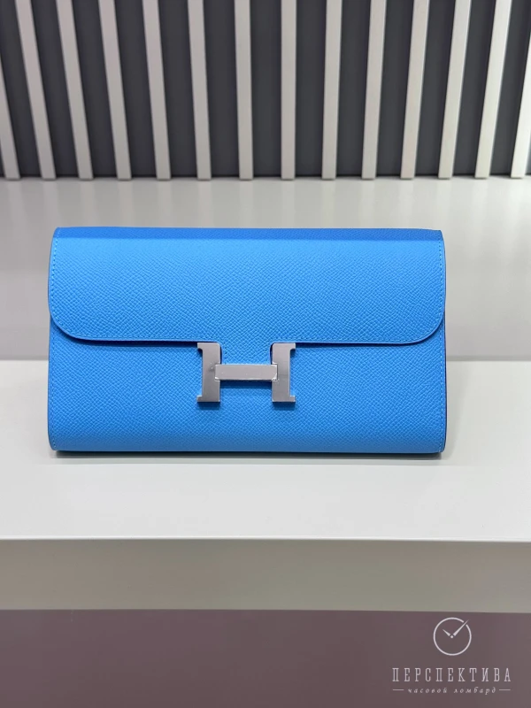 Hermès Constance To Go wallet Veau Epsom Celeste H080125CK7N 7