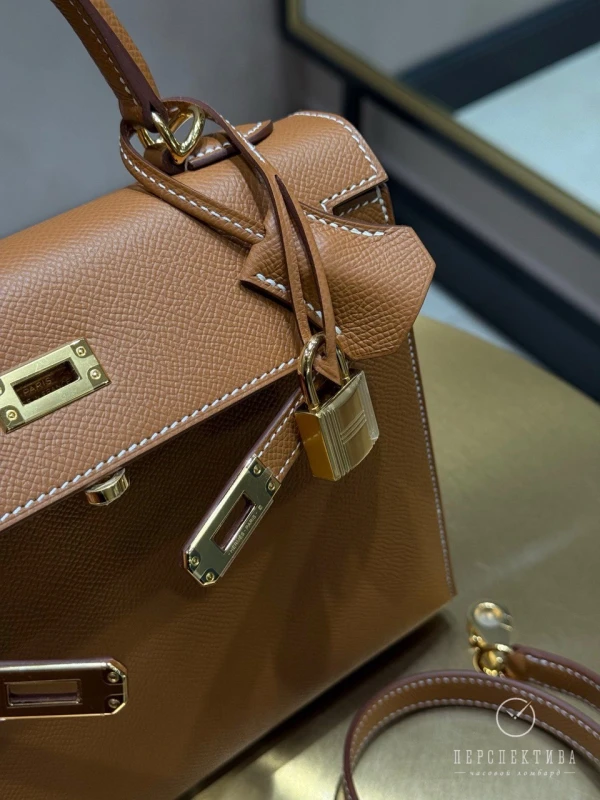 Hermès KELLY SELLIER 25 VEAU EPSOM GOLD GHW K25EG 4