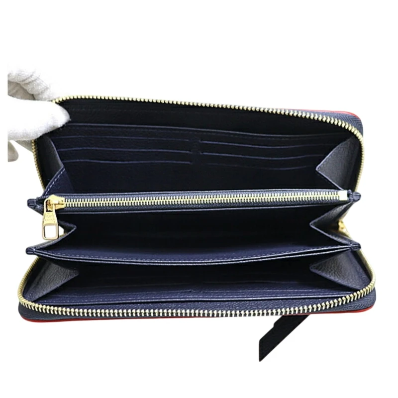 Louis Vuitton Zippy Wallet Marine Rouge Monogram Empreinte M62121 4