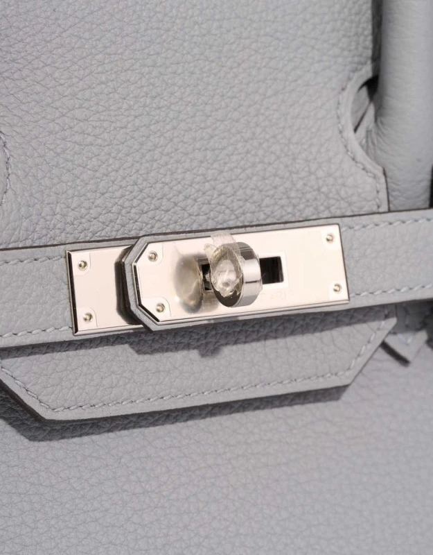 Hermès BIRKIN 30 VEAU TOGO GRIS PANTIN PHW B30TGP 5