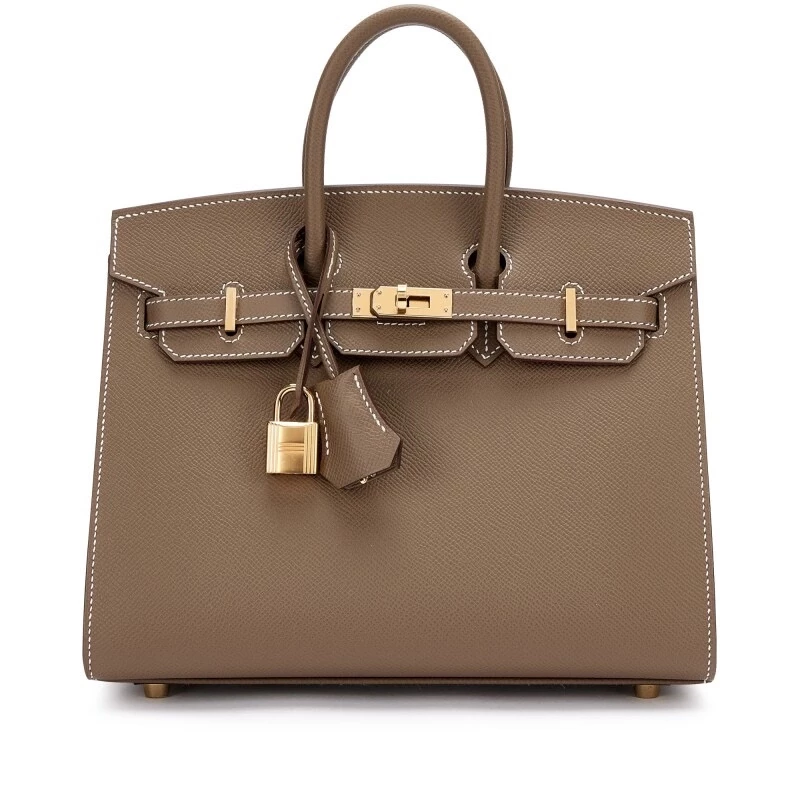 Hermès BIRKIN SELLIER 25 VEAUEPSOM ETOUPE GHW B25EE 3