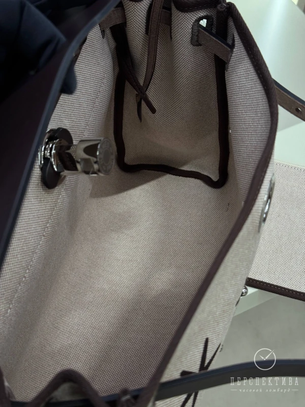 Hermès Herbag Zip 31 hobnailed bag ébène / écru / beige H085131CKAB 5