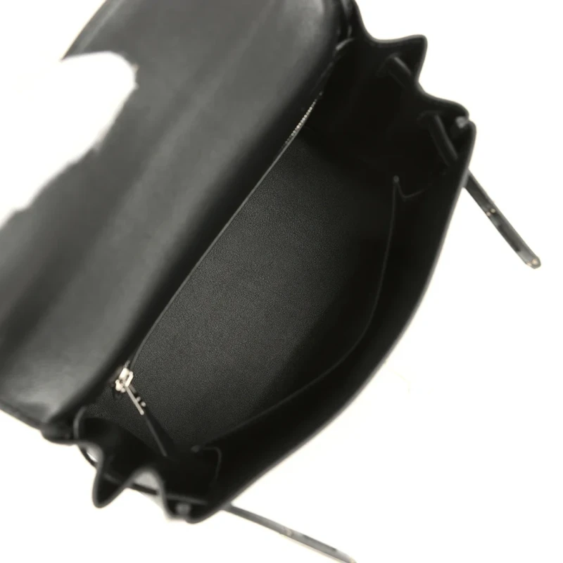 Hermès KELLY 25 VEAU CHERI NOIR PHW K25No 8