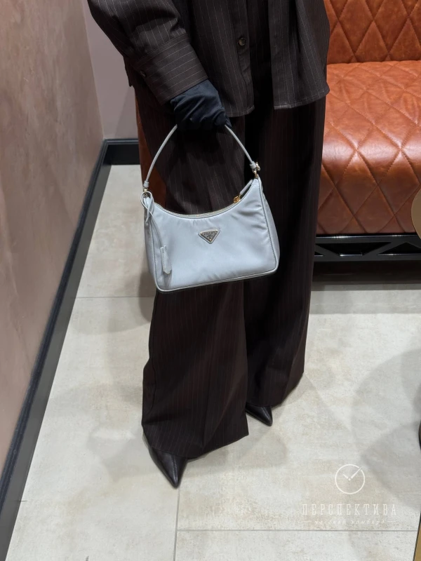 PRADA Re-Edition 2005 Re-Nylon and Saffiano mini bag Cloudy Gray 1N204X_R064_F0CUK 2