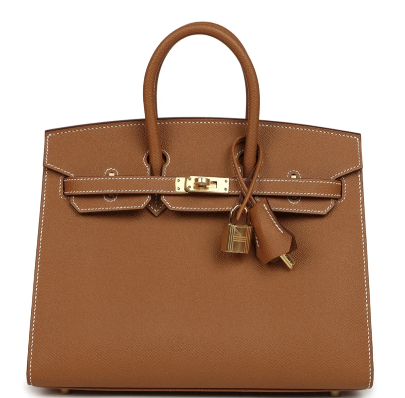 BIRKIN SELLIER 25 EPSOM CALFSKIN BAG 37 GOLD