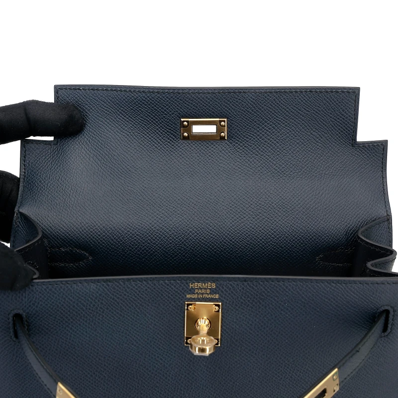 Hermès KELLY II 25 VEAU EPSOM BLEU INDIGO GHW KELLY II 25 VEAU EPSOM BLEU INDIGO 6