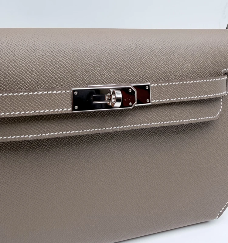 Hermès KELLY DEPECHES 25 VEAU EPSOM ETOUPE PHW KD25EE 3