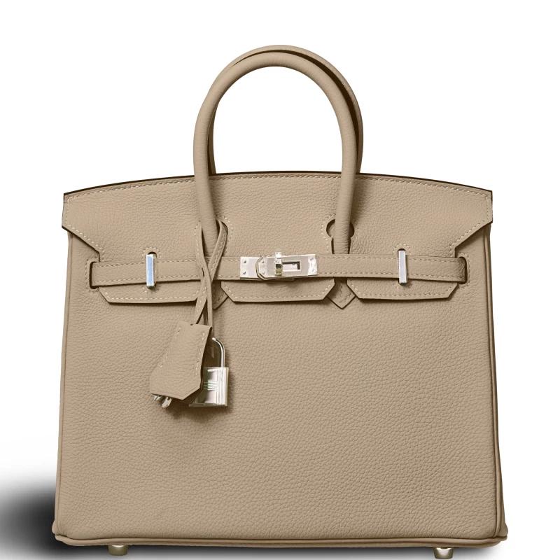 Hermès BIRKIN 25 VEAU TOGO BEIGE MARFA PHW B25TBM