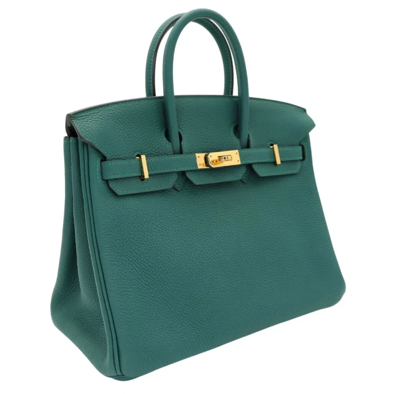 Hermès BIRKIN 25 VEAU TOGO MALACHITE GHW B25TM 2