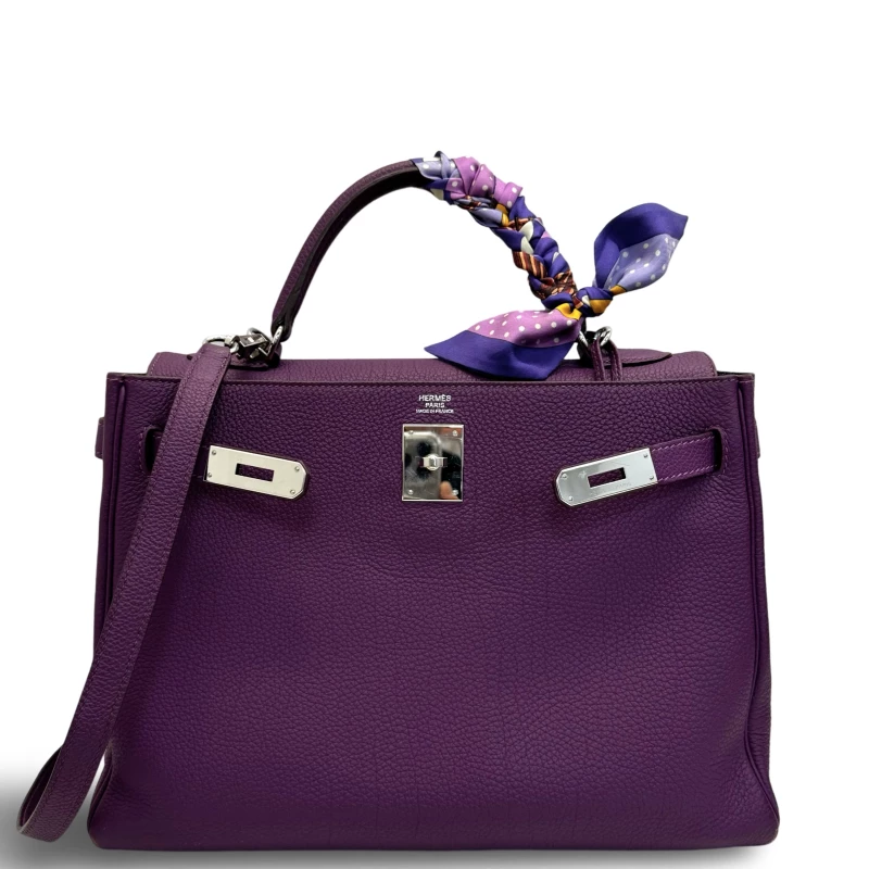 Hermès KELLY RETOURNE 32 TOGO ANEMONE PHW K32TA 3