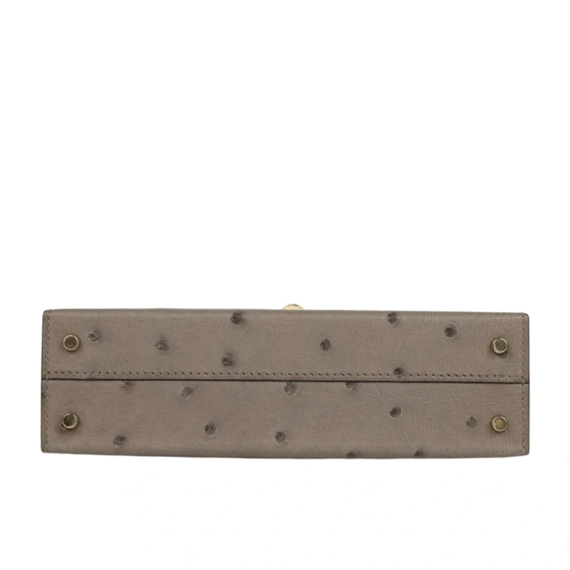 Hermès KELLY SELLIER HSS 20 OSTRICH GRIS TOURTERELLE PBHW H557703CZ 7