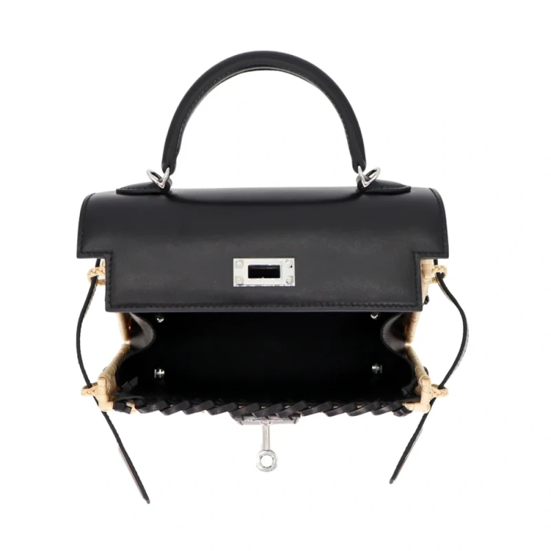 Hermès KELLY 20 PICNIC BOX/OSIER NOIR PHW K20PICNICBN 4