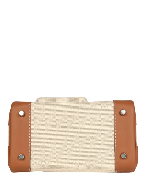 Hermès Birkin 25 Cargo Ecru-Beige Toile H & Gold Swift PHW H082739CK 7