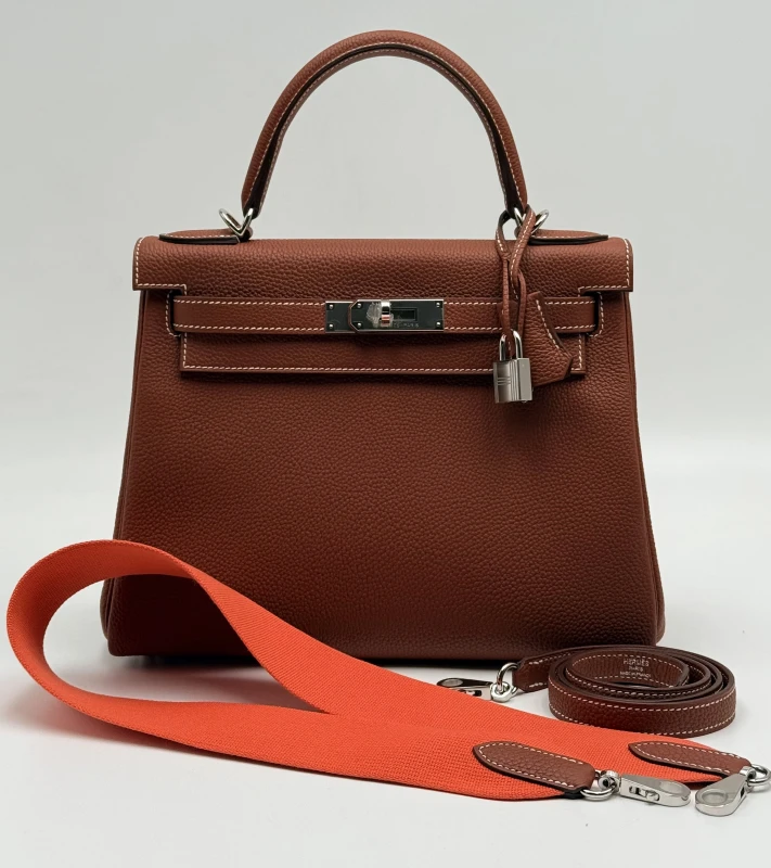 Hermès KELLY 28 VEAU TOGO CUIVRE PHW K28TC 7