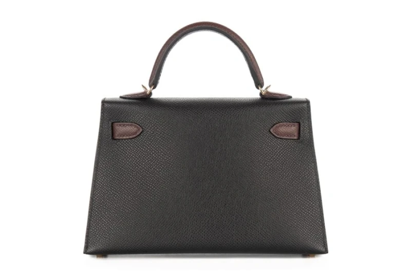 Hermès KELLY 20 MINI VEAU EPSOM HSS NOIR/ROUGE H PBHW K20HSS 3