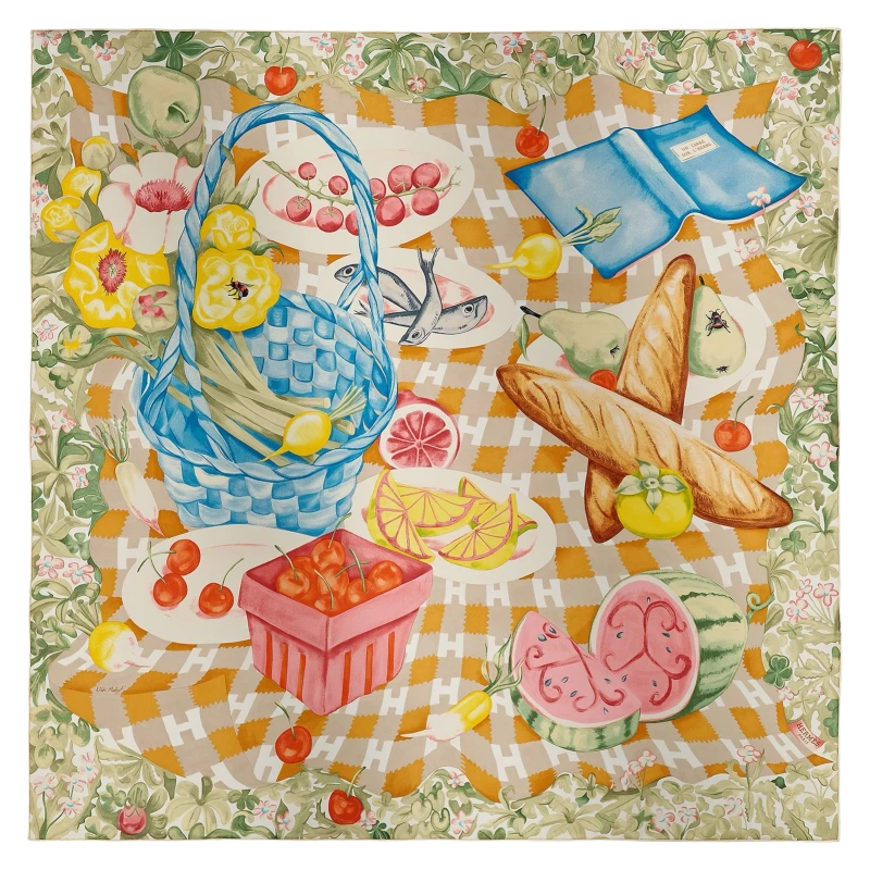 Un Carré sur l'Herbe scarf 90
