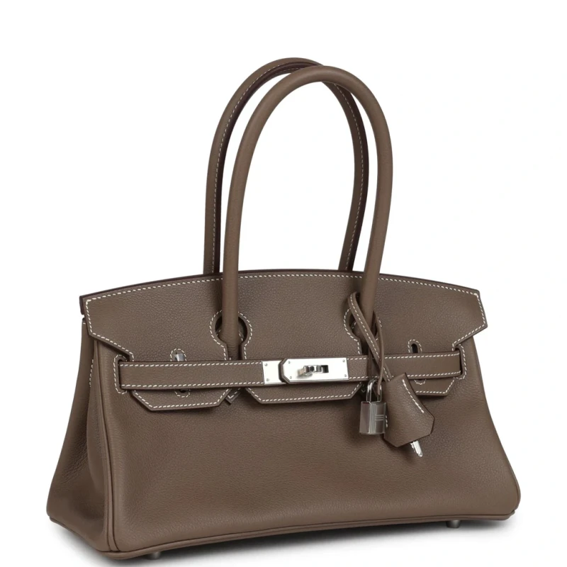 Hermès BIRKIN SHOULDER LIGHT 29 EVERCOLOR ETOUPE PHW BS29EE 2